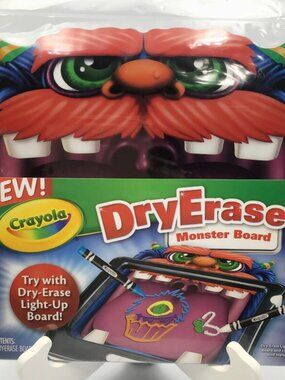 Crayola Dry Erase Monster Board Insert Light Up Board NIP